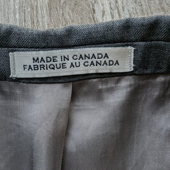 Joseph Abboud Men’s 2-Piece Gray Wool Suit 42R Jacket 34R Pants Union Made Canad - Picture 9 of 15
